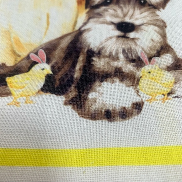 NWT. Bloom set of 4 Easter dog towels. 18” x 28”. two dogs in bunny ears - Picture 4 of 10
